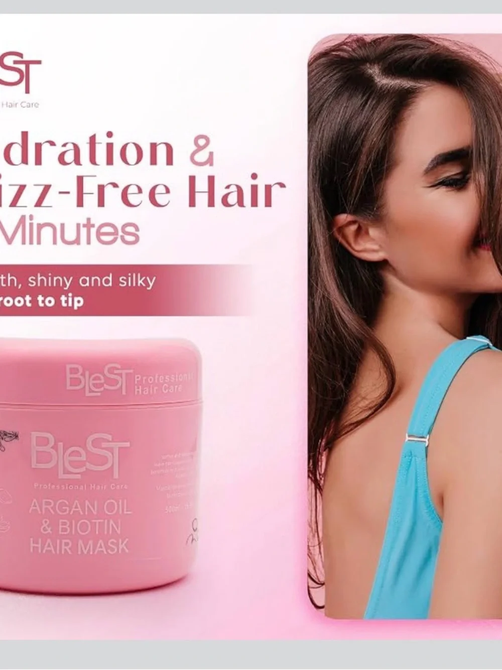 Blest Argan Oil & Biotin Hair Mask - Nourishing Treatment